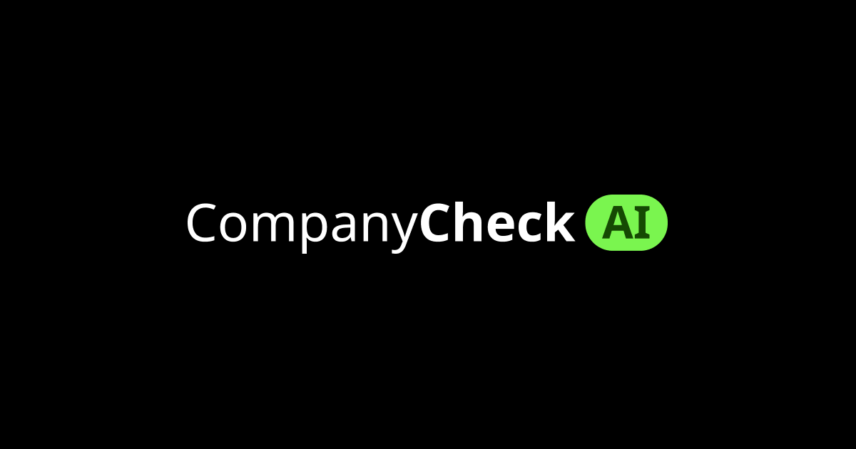 CompanyCheck AI Produktansicht